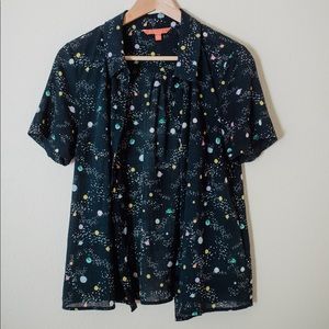 ModCloth intergalactic Button down blouse